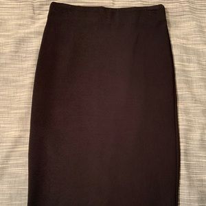 Black pencil skirt